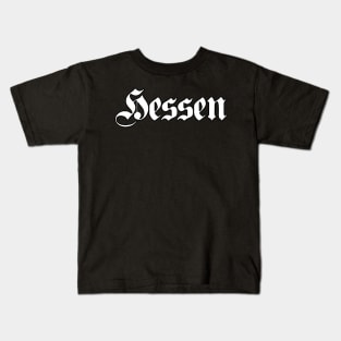 Hessen (Hesse) written with gothic font Kids T-Shirt